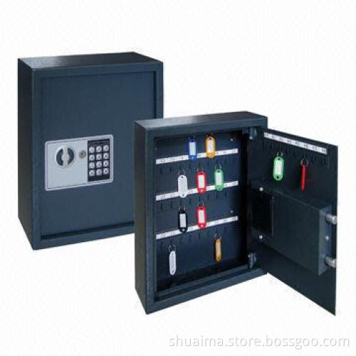 Electronic Digital Key Boxes with 3/2mm Thickness and Electronic Lock, Measures 280 x 355 x 40mm